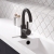 Delphi Axiom Lever Matt Black Side Lever Mono Basin Mixer Tap (inc Press Top Waste) | Thumbnail Image