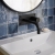 Delphi Axiom Lever Matt Black Wall Mounted Basin/Bath Filler Tap | Thumbnail Image