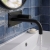 Delphi Axiom Lever Matt Black Wall Mounted Basin/Bath Filler Tap | Thumbnail Image