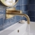 Delphi Axiom Lever Brushed Brass Wall Mounted Basin/Bath Filler Tap | Thumbnail Image