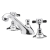 Delphi Belgravia Chrome 3-Hole Basin Mixer Tap with Pop-Up Waste | Thumbnail Image