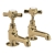 Delphi Belgravia Brushed Brass Basin Taps Pair | Thumbnail Image