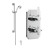 Delphi Belgravia Chrome Dual Concealed Shower Set with Slide Rail Kit | Thumbnail Image