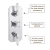 Delphi Belgravia Chrome Triple Concealed Shower Set with Large Drencher Head and Slide Rail Kit | Thumbnail Image