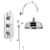 Delphi Belgravia Chrome Triple Concealed Shower Set with Fixed Head and Slide Rail Kit | Thumbnail Image