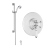 Delphi Belgravia Chrome Dual Concentric Concealed Shower Set with Slide Rail Kit | Thumbnail Image