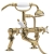 Delphi Belgravia Brushed Brass Luxury Cranked Bath Shower Mixer Tap | Thumbnail Image