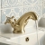 Delphi Belgravia Brushed Brass Luxury Mono Basin Mixer Tap with Pop-Up Waste | Thumbnail Image