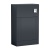 Delphi Bentley Soft Black 500mm Back to Wall Toilet WC Unit | Thumbnail Image