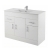 Delphi Berg Gloss White 1000mm 3-Door and 2-Drawer Floor Standing Vanity Unit (inc Basin) | Thumbnail Image