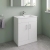 Delphi Berg Gloss White 500mm 2-Door Floor Standing Vanity Unit (inc Basin) | Thumbnail Image