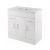 Delphi Berg Gloss White 800mm 3-Door and 2-Drawer Floor Standing Vanity Unit (inc Basin) | Thumbnail Image