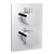 Delphi Bilbrook Thermostatic Dual Concealed Mixer Shower with Fixed Shower Head - Chrome | Thumbnail Image