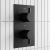 Delphi Bilbrook Thermostatic Dual Concealed Mixer Shower with Fixed Shower Head - Black | Thumbnail Image
