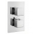 Delphi Bramwell Thermostatic Dual Concealed Mixer Shower with Fixed Shower Head - Chrome | Thumbnail Image