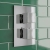Delphi Bramwell Thermostatic Dual Concealed Mixer Shower with Fixed Shower Head - Chrome | Thumbnail Image