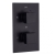 Delphi Bramwell Thermostatic Dual Concealed Mixer Shower with Fixed Shower Head - Black | Thumbnail Image
