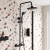 Delphi Bratton 2 Thermostatic Bar Mixer Shower with Fixed Head and Shower Kit - Black | Thumbnail Image