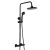 Delphi Bratton 2 Thermostatic Bar Mixer Shower with Fixed Head and Shower Kit - Black