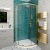 Delphi Calibre Brushed Brass 6mm 1-Door Quadrant Shower Enclosure 900mm x 900mm | Thumbnail Image
