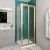 Delphi Calibre Brushed Brass 4mm Square Bi-Fold Door Shower Enclosure (1900mm High) | Thumbnail Image