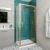 Delphi Calibre Brushed Brass 6mm Hinged Shower Door (1900mm High) | Thumbnail Image