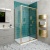 Delphi Calibre Brushed Brass 6mm Rectangular Sliding Door Shower Enclosure (1900mm High) | Thumbnail Image