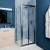 Delphi Calibre Brushed Pewter 4mm Square Bi-Fold Door Shower Enclosure (1900mm High) | Thumbnail Image