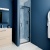 Delphi Calibre Brushed Pewter 6mm Hinged Shower Door 700mm Wide | Thumbnail Image