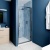 Delphi Calibre Brushed Pewter 6mm Hinged Shower Door (1900mm High) | Thumbnail Image