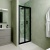 Delphi Calibre Matt Black 4mm Bi-Fold Shower Door 800mm Wide | Thumbnail Image
