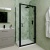 Delphi Calibre Matt Black 6mm Hinged Shower Door (1900mm High) | Thumbnail Image