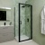 Delphi Calibre Matt Black 6mm Pivot Door Shower Enclosure | Thumbnail Image
