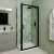 Delphi Calibre Matt Black 6mm Pivot Shower Door (1900mm High) | Thumbnail Image
