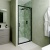 Delphi Calibre Matt Black 6mm Pivot Shower Door (1900mm High) | Thumbnail Image