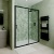 Delphi Calibre Matt Black 6mm Sliding Shower Door 1500mm Wide | Thumbnail Image