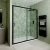 Delphi Calibre Matt Black 6mm Sliding Shower Door 1700mm Wide | Thumbnail Image