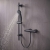 Delphi Cara Round Matt Black Bar Mixer Shower Set with Slide Rail Kit | Thumbnail Image