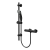 Delphi Cara Round Matt Black Bar Mixer Shower Set with Slide Rail Kit | Thumbnail Image
