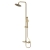 Delphi Cara Round Brushed Brass Bar Mixer Shower Set with Fixed Head and Handset | Thumbnail Image
