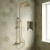 Delphi Cara Round Brushed Brass Bar Mixer Shower Set with Fixed Head and Handset | Thumbnail Image