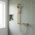 Delphi Cara Square Brushed Brass Bar Mixer Shower Set with Slide Rail Kit | Thumbnail Image