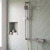 Delphi Cara Square Chrome Bar Mixer Shower Set with Slide Rail Kit | Thumbnail Image