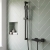 Delphi Cara Square Matt Black Bar Mixer Shower Set with Slide Rail Kit | Thumbnail Image