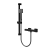 Delphi Cara Square Matt Black Bar Mixer Shower Set with Slide Rail Kit | Thumbnail Image