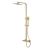 Delphi Cara Square Brushed Brass Bar Mixer Shower Set with Fixed Head and Handset | Thumbnail Image