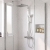 Delphi Cara Square Chrome Bar Mixer Shower Set with Fixed Head and Handset | Thumbnail Image