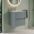Delphi Cassidy 600mm 2-Drawer Wall Hung Vanity Unit (inc Basin) | Thumbnail Image