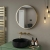 Delphi Compass Brushed Brass Inset Framed LED Touch Sensor Bathroom Mirror 600mm x 600mm | Thumbnail Image