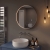 Delphi Compass Chrome Inset Framed LED Touch Sensor Bathroom Mirror 600mm x 600mm | Thumbnail Image